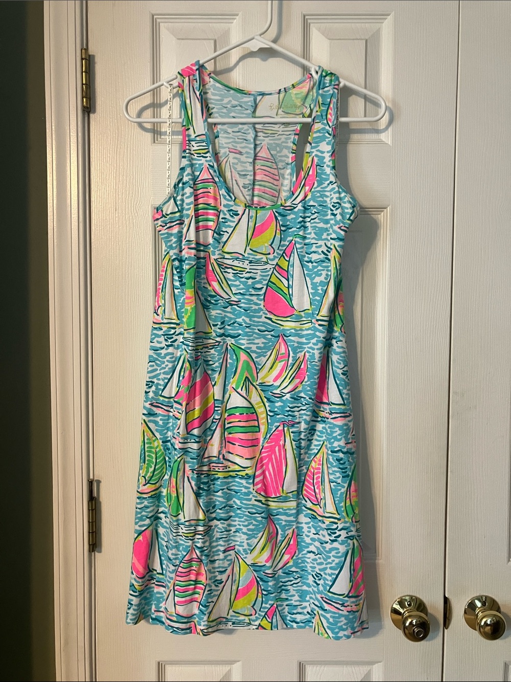 Lilly Pulitzer Tank Dress - Aqua, Hot Pink & Lime